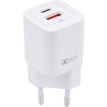 İXtech 33W Akıllı Hızlı Şarj Cihazı Beyaz - Ix-Hc1