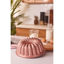 Emsan Arya 24 cm Döküm Kek Kalıbı Golden Pink