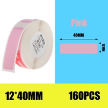 Charmant Yırtılmaya Dayanıklı Termal Etiket Yazıcı Etiket Yazıcıpembe 12X40MM160 Pembe 12X40MM160 Normal Boyut (Yurt Dışından)