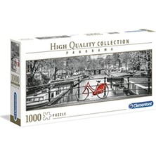 Clementoni 39440 Collection Panorama Puzzle, Yetişkinler ve Çocuklar Için Amsterdam Bicycle 1000 Pa