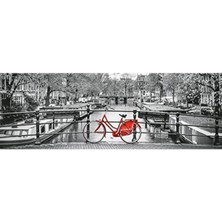 Clementoni 39440 Collection Panorama Puzzle, Yetişkinler ve Çocuklar Için Amsterdam Bicycle 1000 Pa