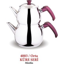 Fms Orta Küre Çelik Mürdüm Çaydanlık