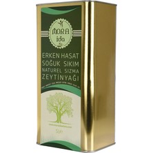 Mora İda Erken Hasat Soğuk Sıkım Zeytinyağı 5 Lt