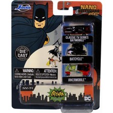 Jada Toys Batman 3'lü Paket B Nano Arabalar, Araç, 4 Cm, 1:87 Ölçekli