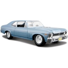 Maisto 1/24 1970 Chevrolet Nova Ss Model Araba Mavi