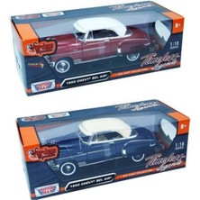 EKS Ticaret Motor Max Motormax Model Araba 1:18 1950 Chevy Bel Air