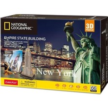 Cubic Fun 66 Parça 3D National Geographic - Empire State Binası - Abd Puzzle