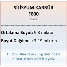 Ege Nanotek Silisyum Karbür F600 - Sic - 9.3 Mikron - 500 Gram