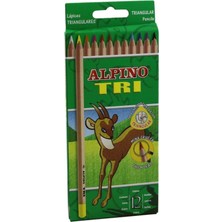Alpino Alpino Trimax 12 Renk Üçgen Kuru Boya AL-128