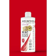 Aquacool Trend M.a.c Su Bazlı Akrilik Hobi Boyası 421 Bayrak Kırmızı 500 ml
