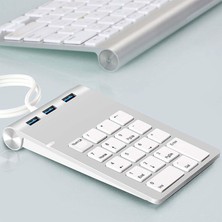 Echoes Ince Sayısal Tuş Takımı Kablolu Taşınabilir USB 18 Anahtar Dizüstü Bilgisayar Için Ergonomik (Yurt Dışından)