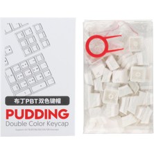 Echoes Pbt Pudding 108 Anahtar Arkadan Aydınlatmalı Anahtar Kapağı Seti Oyun Beyaz (Yurt Dışından)