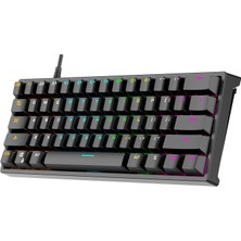 61KEYS Mekanik Oyun Klavyesi Rgb Windows/android Mini Için Aydınlatılmış (Yurt Dışından)