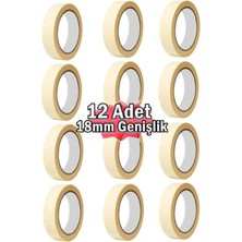 Bant Maskeleme Bandı 12 Adet 18MM Kağıt