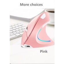 Cloody Pembe Pilli Dikey Ergonomik Kablosuz Mouse