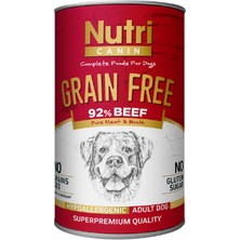 Nutri Canın Tahılsız %92 Sığır Etli Yaş Köpek Maması 400 gr