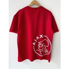 Swoops Outdoors Erkek Oversize Baskılı Pamuklu Bisiklet Yaka Kısa Kollu T-Shirt