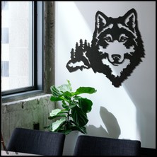 BCD Wood Decor Wolf V.1 Dekoratif Metal Tablo