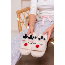 Slipcat Kadın Peluş Ev Terliği Bayan Peluş Ev Terliği Misafir Terliği Bohça Terliği