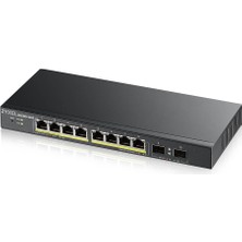 Zyxel GS1900-10HP-EU0102F 8 Port 8X100/100/1000 + 2xsfp Web Yonetilebilir Poe Swıtch (77 Watt)