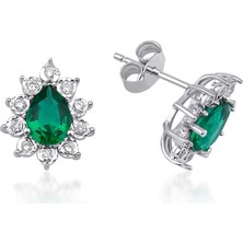 Mas Diamond Emerald Damla Küpe