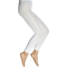 Secret Moda Mikro Dore Çorap Saran Fit Gösteren 70 Denye Tayt Beyaz