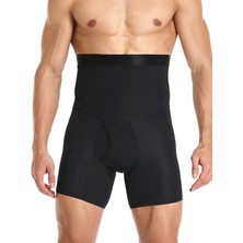 Secret Moda Toparlayıcı Dikişsiz Yüksek Bel Erkek Duble Boxer Korse