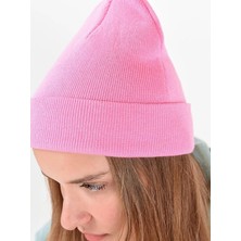 Secret Moda Basic Katlanır Style Fitilli Tarz Bere Erkek Toz Pembe