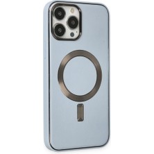 Gritty iPhone 14 Pro Max Uyumlu Coco Deri Magneticsafe Silikon Telefon Kılıfı