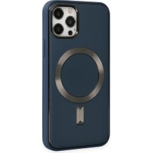 iPhone 12 Pro Max Uyumlu Coco Deri Magneticsafe Silikon Telefon Kılıfı