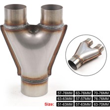 Comely Otomobil Araba Egzoz Y-B-Pipe 2 "giriş 2.5" Çıkış Beygir Gücünü Artırdı, (Yurt Dışından)