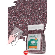 Ventrawall - Ipek Sıva | Canlı Sıva | Isı Ve Ses Yalıtımlı Sıva | Kırmızı - Siyah | BL03 - 1,5 Kg | 5m²