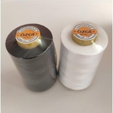 Atmaca Tuhafiye Özge 5000 Metre Siyah ve Beyaz Dikiş Ipi Bobin, Makara Ipi