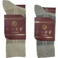 Roff Çorap Yünlü Lambswool Koyun Kılı Kışlık Erkek Çorap Renk 2 Li Paket