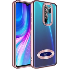 CoverZone Redmi Note 8 Pro ile Uyumlu Kılıf Kamera Korumalı Logo Gösteren Colored Z-Omega Kapak Siyah