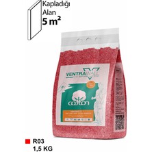 Ventrawall - Isı Ve Ses Yalıtımlı Sürülen Duvar Kağıdı | Kendinden Yapışkanlı | Kırmızı | R03 - 1,5 Kg | 5m²