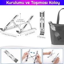 Upway 6 Ayarlanabilir Kademeli Masaüstü Alüminyum Ergonomik Kaydırmaz Macbook Notebook Standı