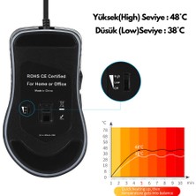 Cloody 2400 Dpı Isıtıcılı Kablolu Gaming Mouse Dizüstü Masaüstü Bilgisayar