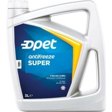 Opet Mavi Antifreeze Super 4 Mevsim Antifreeze 3 Lt Orjinal