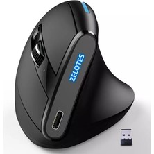 Zelotes F-36A Oyuncu Dikey Ergonomik Mouse 2400DPI Sarjlı