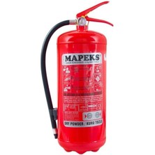 Mapeks Kalite - 6 kg Tozlu Yangın Söndürme Tüpü - Yeni Tip