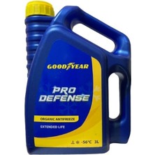 Goodyear Kırmızı Organik Antifriz ( -56°c ) 3 Litre Pro Defense.