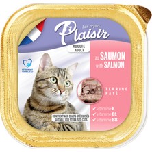 Plaisir Salmon Pate Adult Cat Somon Balıklı Yaş Yetişkin Kedi Maması 100Gr