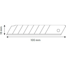 Vıp-Tec Profesyonel 18MM Metal Maket Bıçağı Yerli Üretim