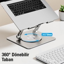 Teknoexpress S1 Pro Macbook Air 13.3 Inç Uyumlu Yüksek Ayarlı Notebook Altlığı Yükseltici Dönen Stand