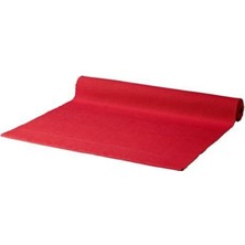 IKEA Servis Örtüsü Kırmızı Renk Runner 35X130 Cm Masa Servis Örtü Pamuklu Runner