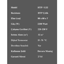 Mars Elektrikli Kalorifer Isı Transfer Paneli