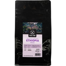 The Mill  Etiyopya Sidamo Çekirdek Kahve 250 gr - Ustalıkla Kavrulmuş Bütün Kahve Çekirdeği - %100 Arabica - Çikolata ve Kırmızı Meyve Notaları ile Zengin Aroma - Filtre ve Kahve Makinelerine Uygun