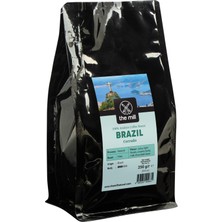 The Mill Brazil Cerrado Çekirdek Kahve 250 gr - Ustalıkla Kavrulmuş Bütün Kahve Çekirdeği -  Tropikal Meyveleri Hatırlatan Pürüzsüz Lezzet - Filtre ve Kahve Makinelerine Uygun