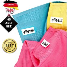 Ellesill 45'li Mikrofiber Temizlik ve Cam Bezi (42X69CM) - 15 Paket